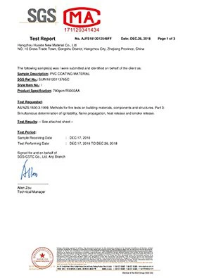 780gsm Flame Retardant AS 1530