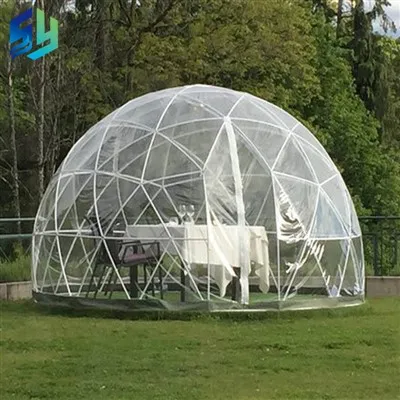 Fully Transparent Full View PVC Camping Round Hotel Tent